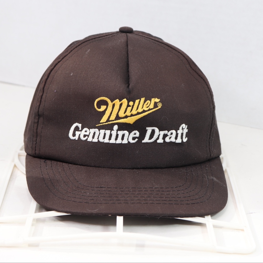 Vintage Miller Genuine Draft Snapback Hat Cap